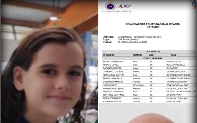 CONVOCATORIA EQUIPO NACIONAL INFANTIL NATACIÓN